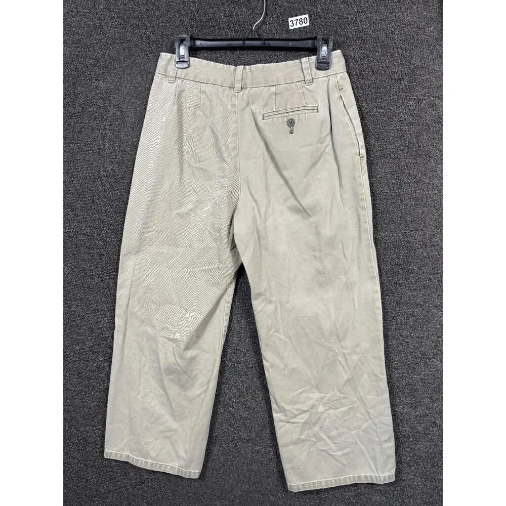 Gap Capri Pants Womens Size 6 Beige Straight Leg Stretch High Rise